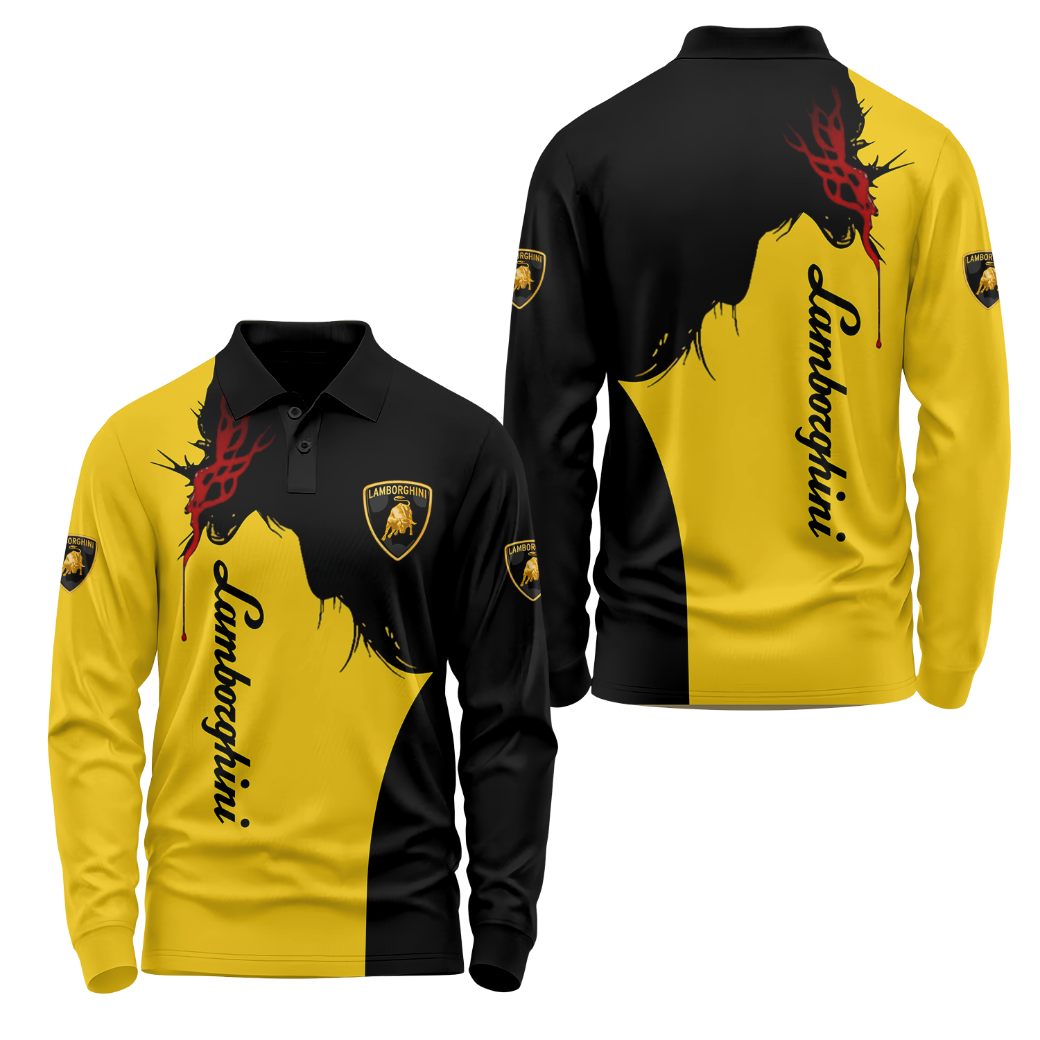 Lamborghini Long Sleeve Polo USPL677
