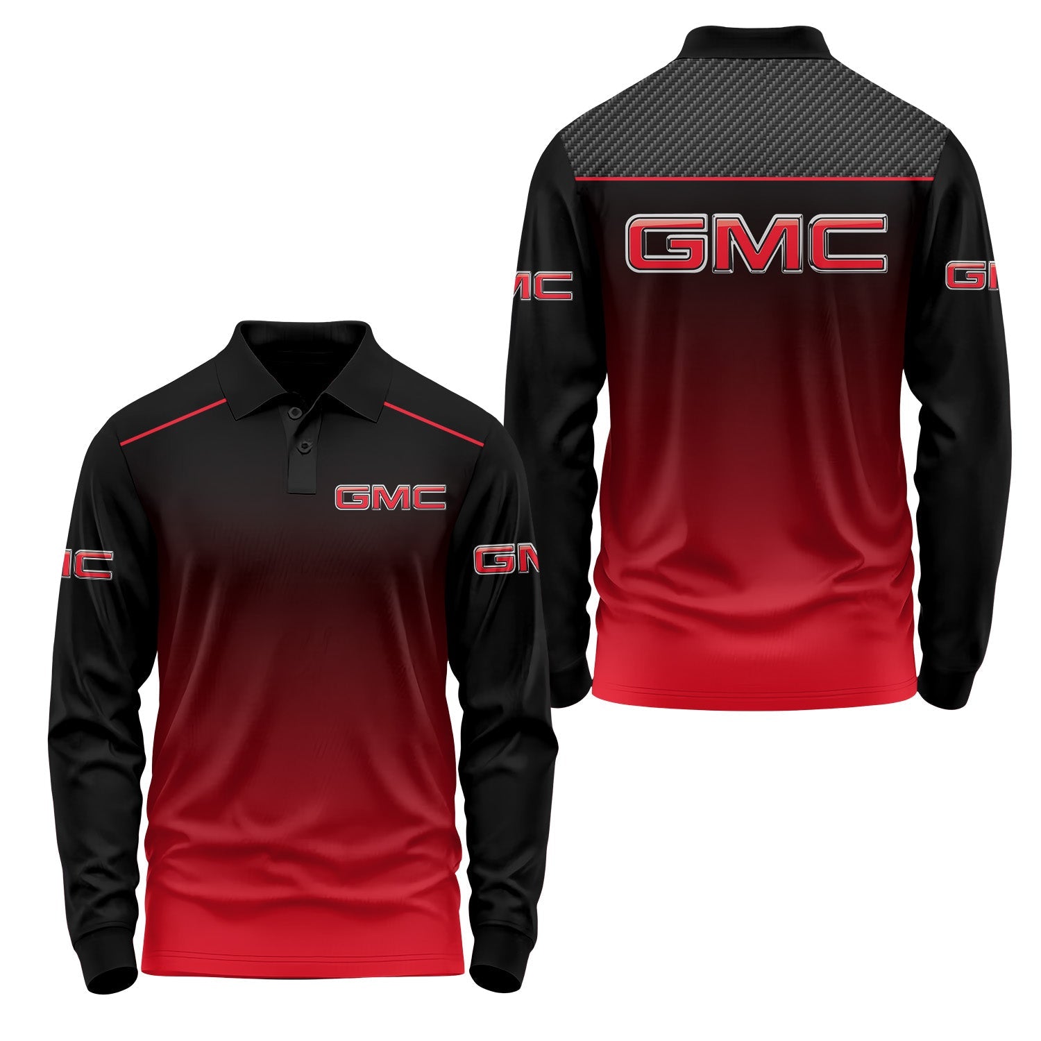 GMC Long Sleeve Polo USPL1516
