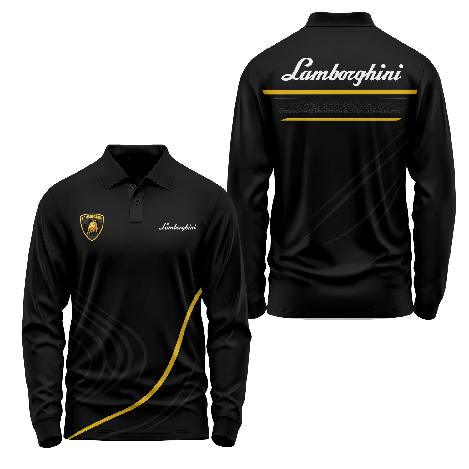 Lamborghini Long Sleeve Polo USPL723