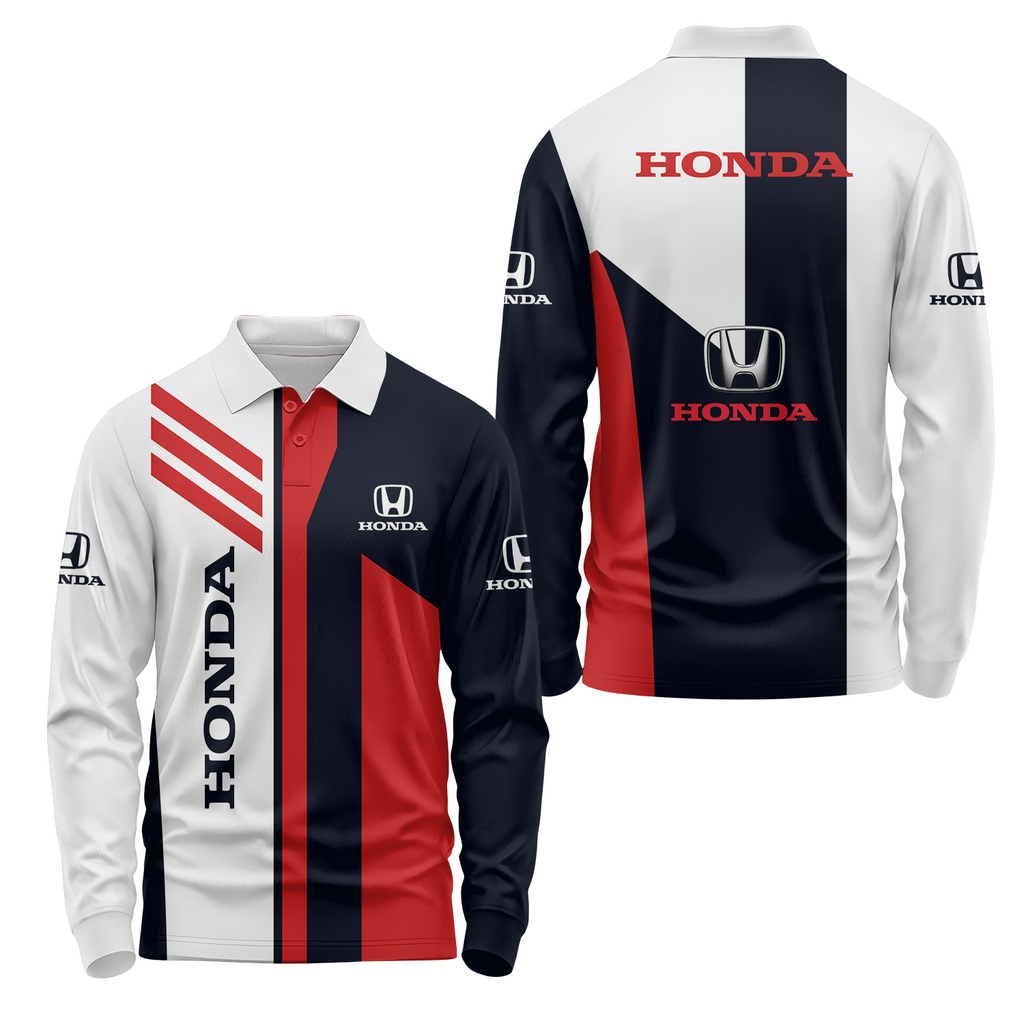 Honda Long Sleeve Polo USPL1063