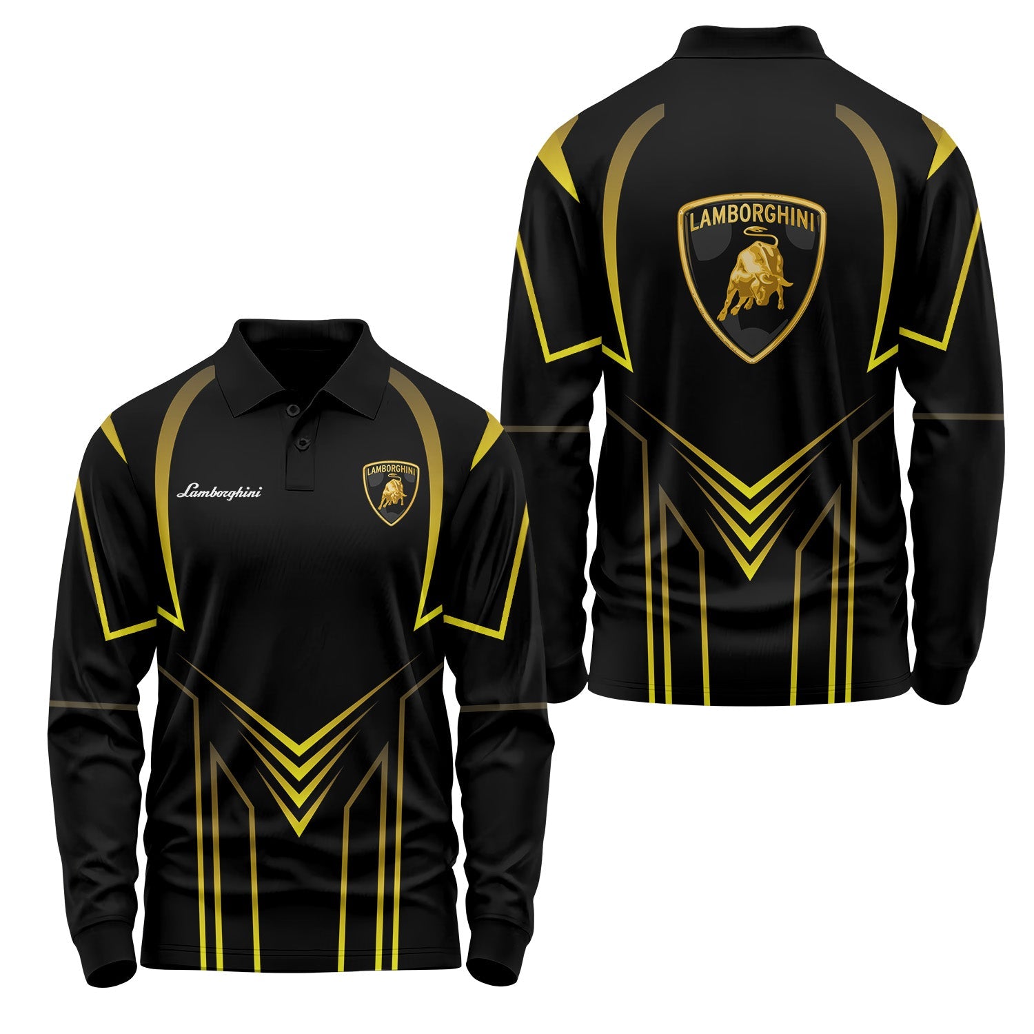 Lamborghini Long Sleeve Polo USPL695