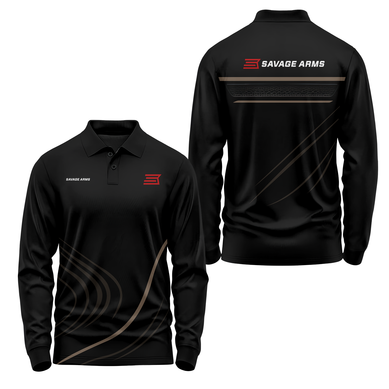 Savage Arms Long Sleeve Polo USPL2204