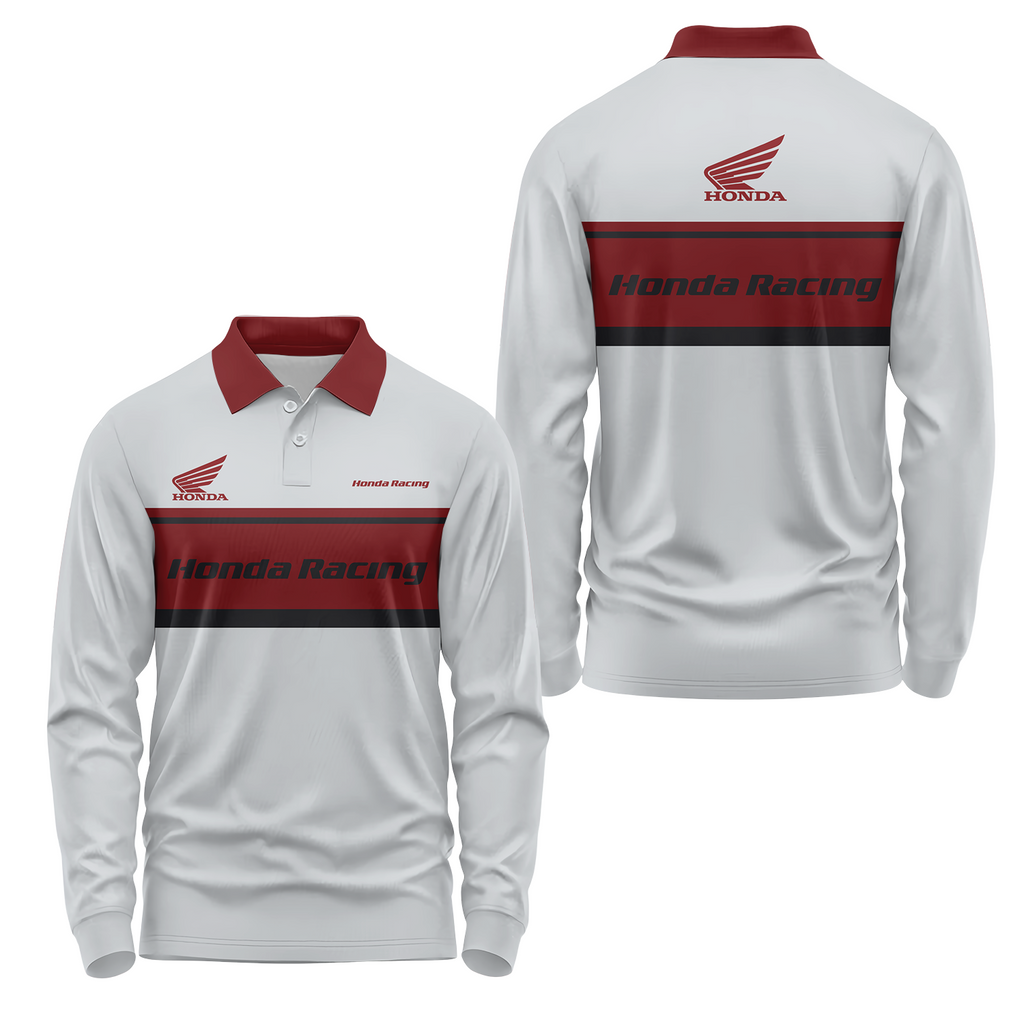 Honda Long Sleeve Polo USPL1041