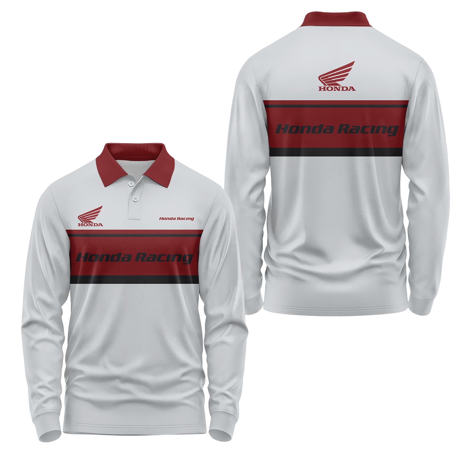 Honda Long Sleeve Polo USPL1041