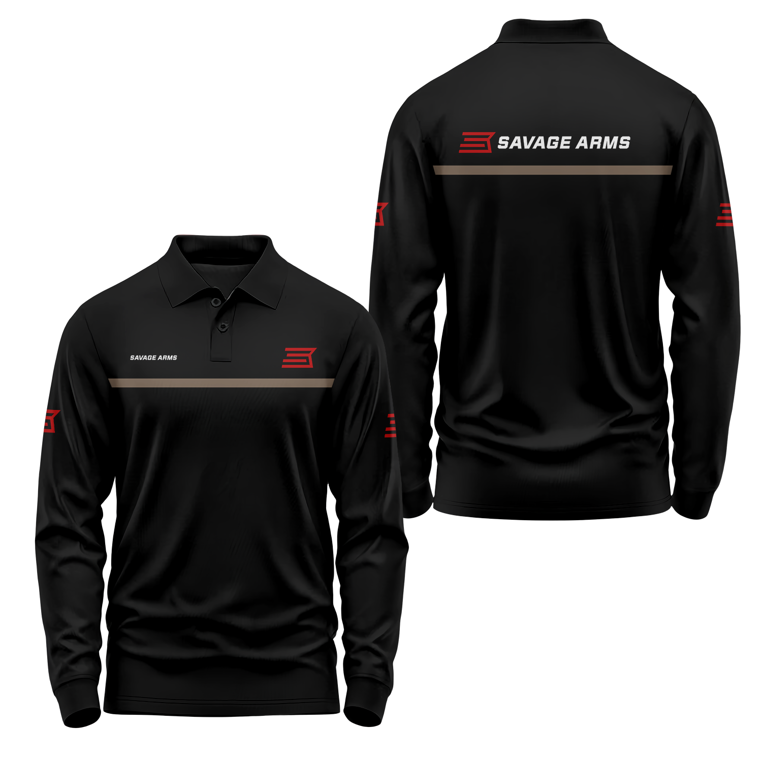 Savage Arms Long Sleeve Polo USPL2209