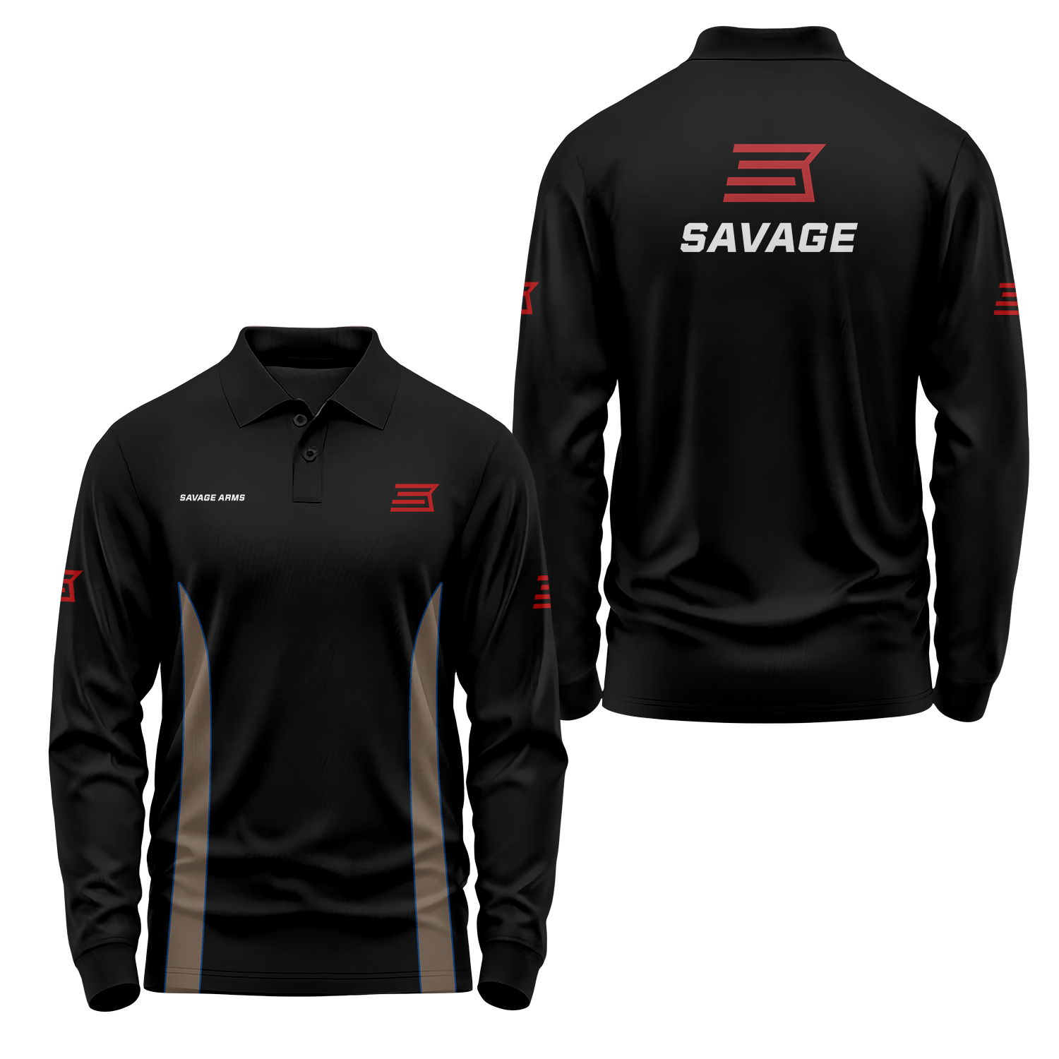 Savage Arms Long Sleeve Polo USPL2208