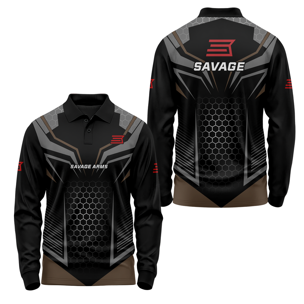 Savage Arms Long Sleeve Polo USPL2214