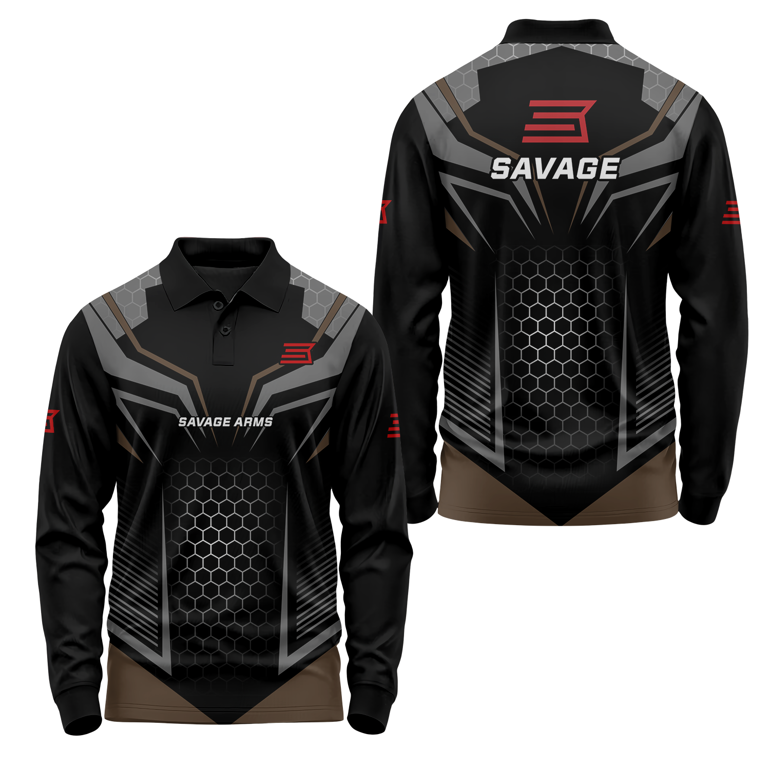 Savage Arms Long Sleeve Polo USPL2214