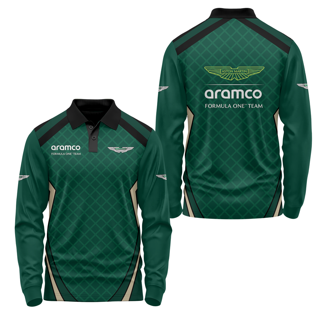 Aston Martin Long Sleeve Polo USPL334
