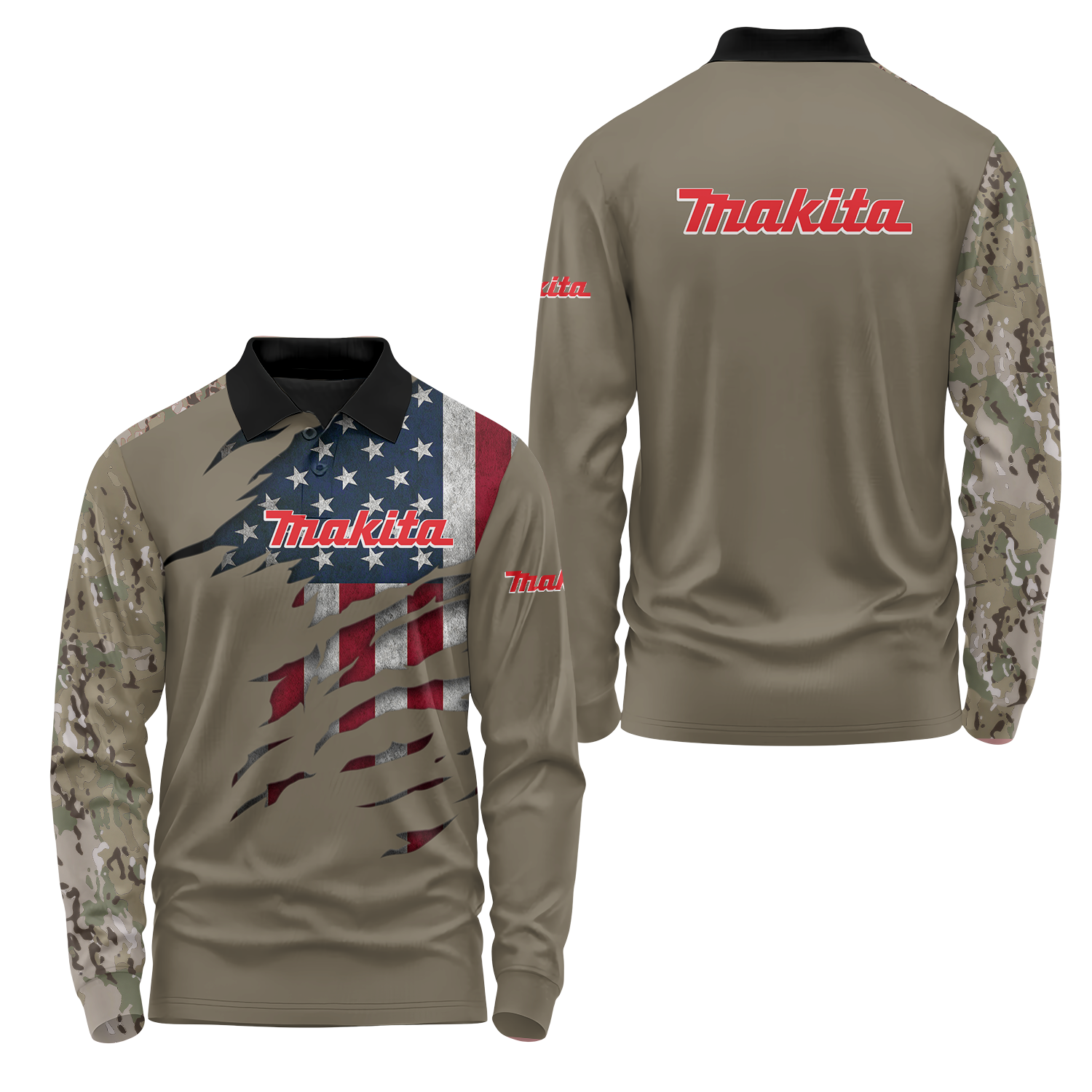 Makita Long Sleeve Polo USPL1421