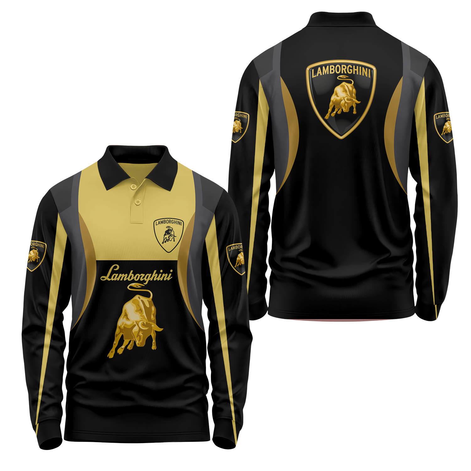 Lamborghini Long Sleeve Polo USPL678