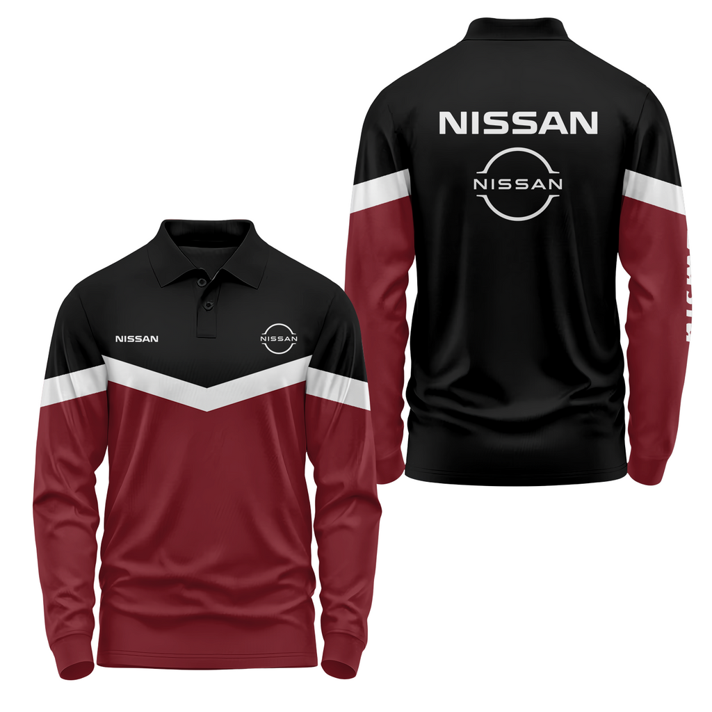 Nissan Long Sleeve Polo USPL1148