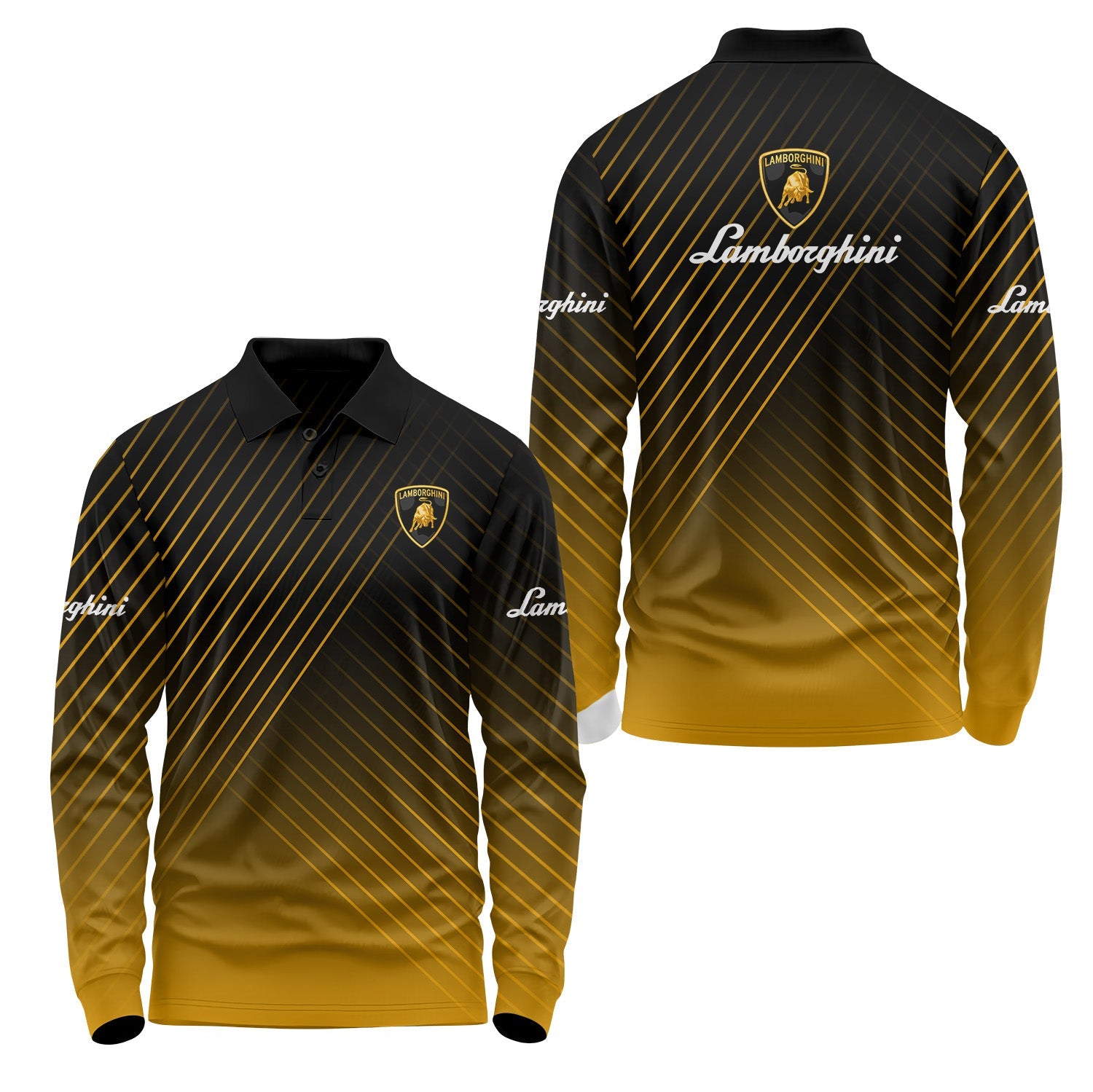 Lamborghini Long Sleeve Polo USPL665