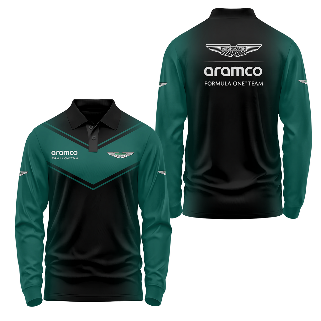 Aston Martin Long Sleeve Polo USPL343