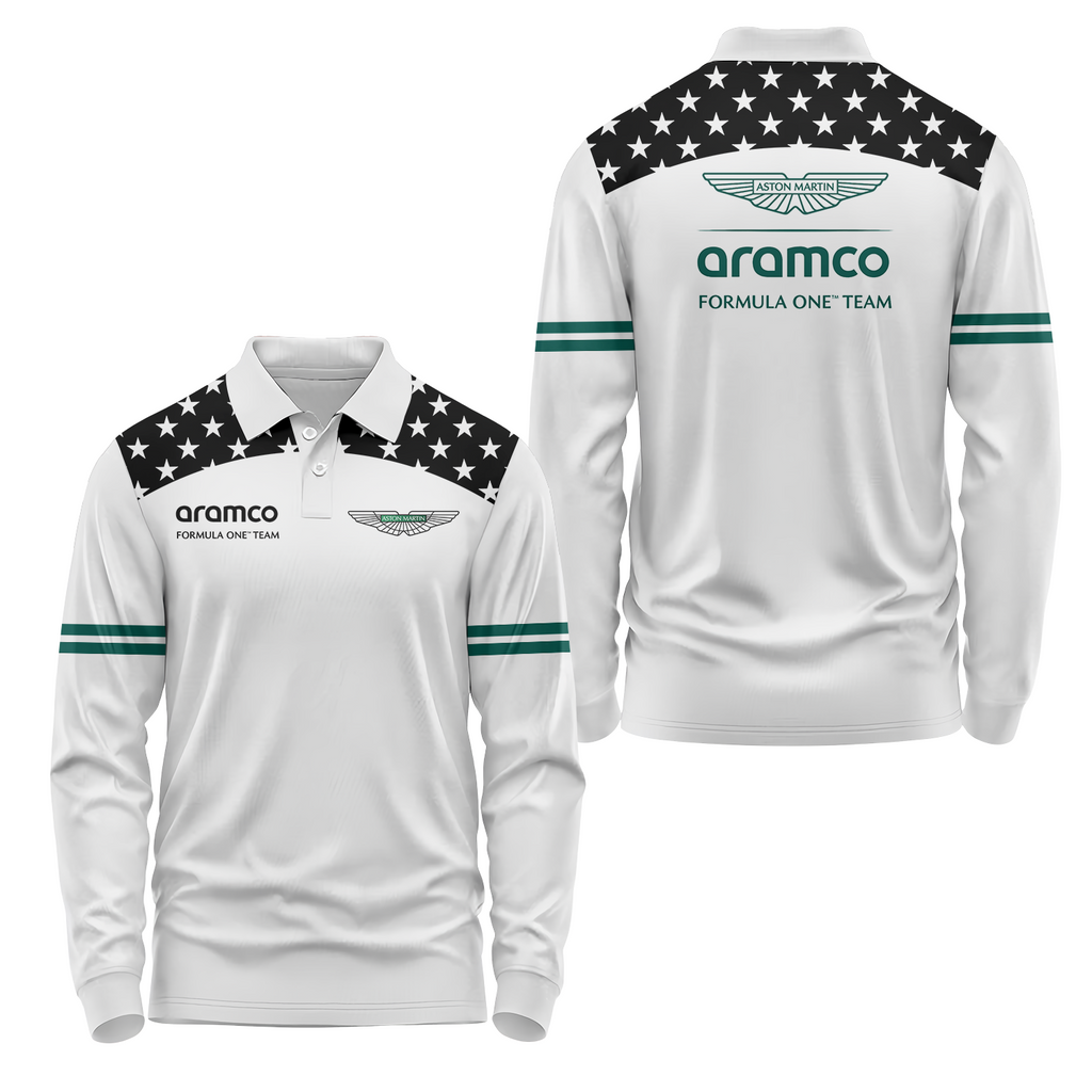 Aston Martin Long Sleeve Polo USPL346