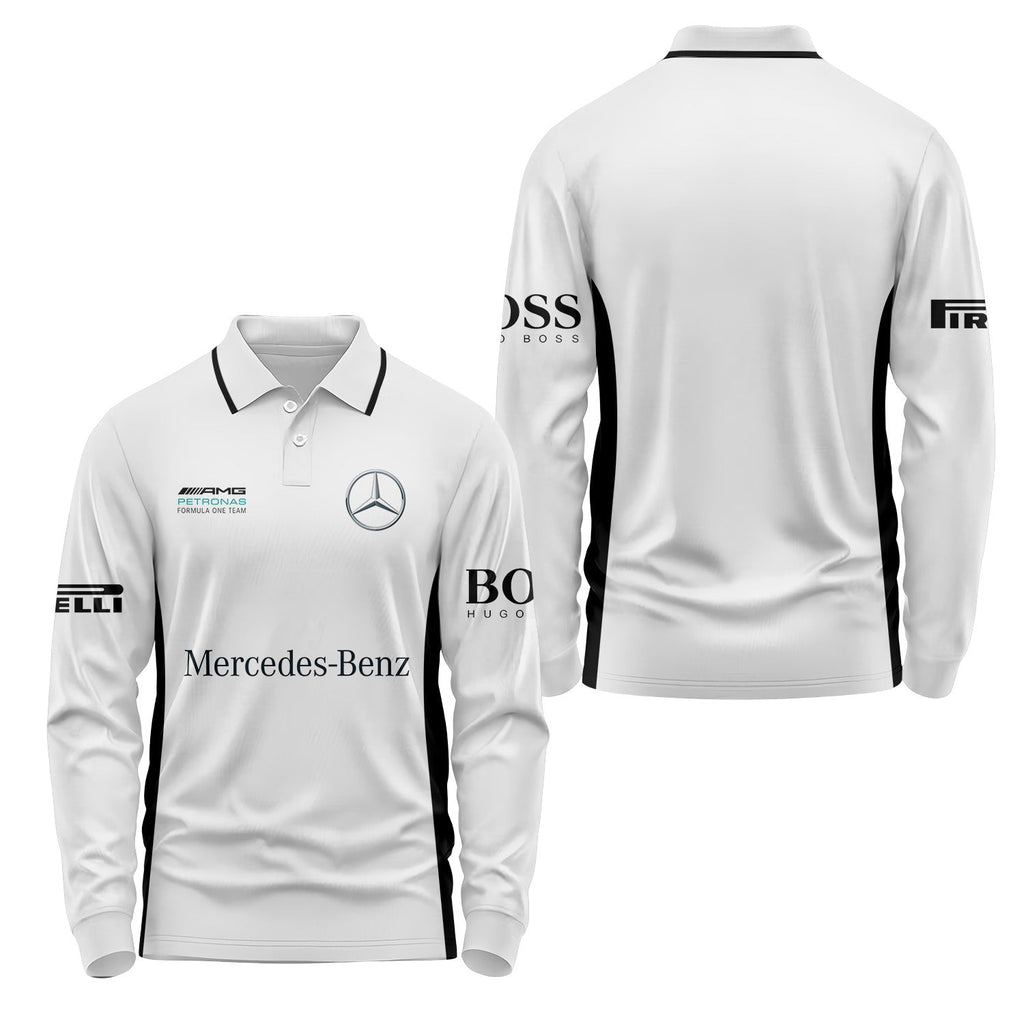 Mercedes Long Sleeve Polo USPL007