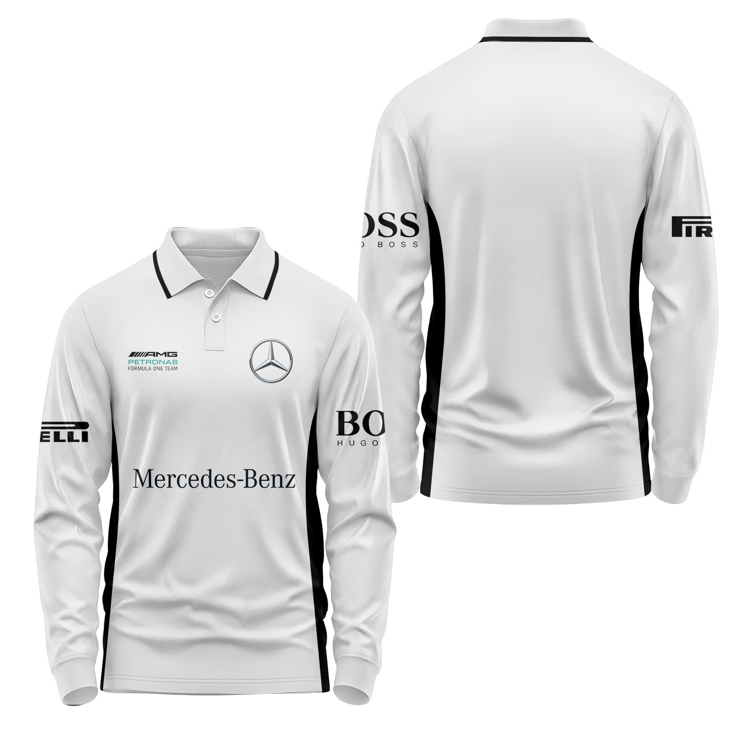 Mercedes Long Sleeve Polo USPL007