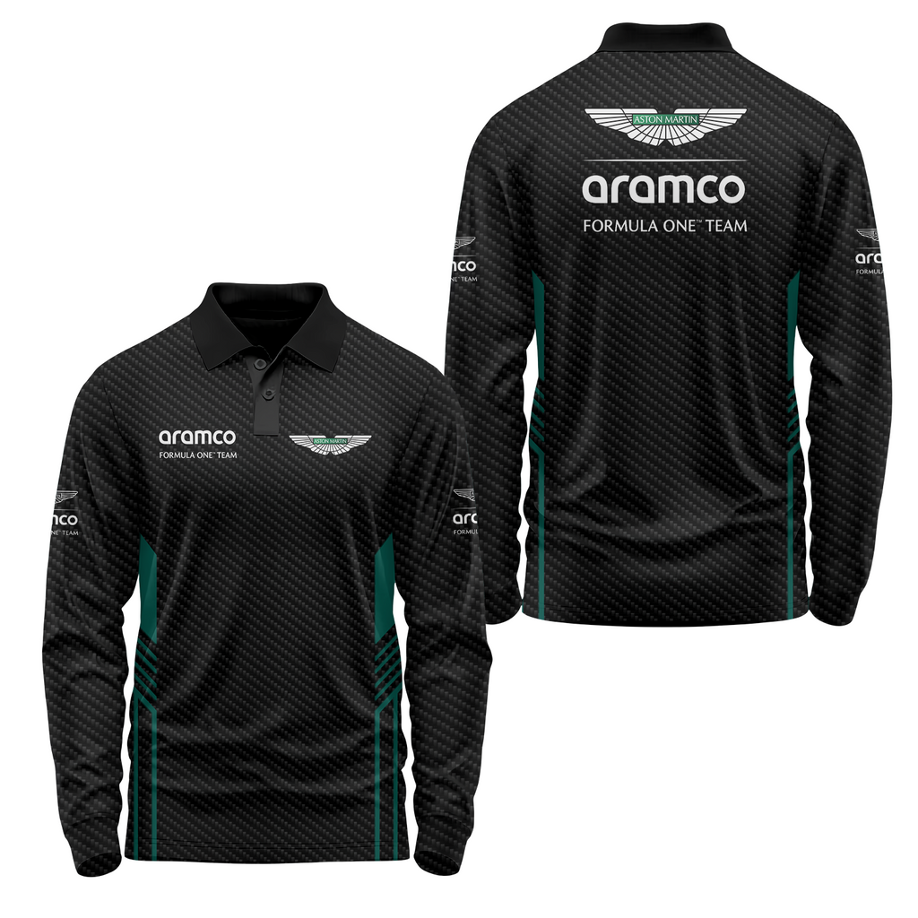 Aston Martin Long Sleeve Polo USPL347