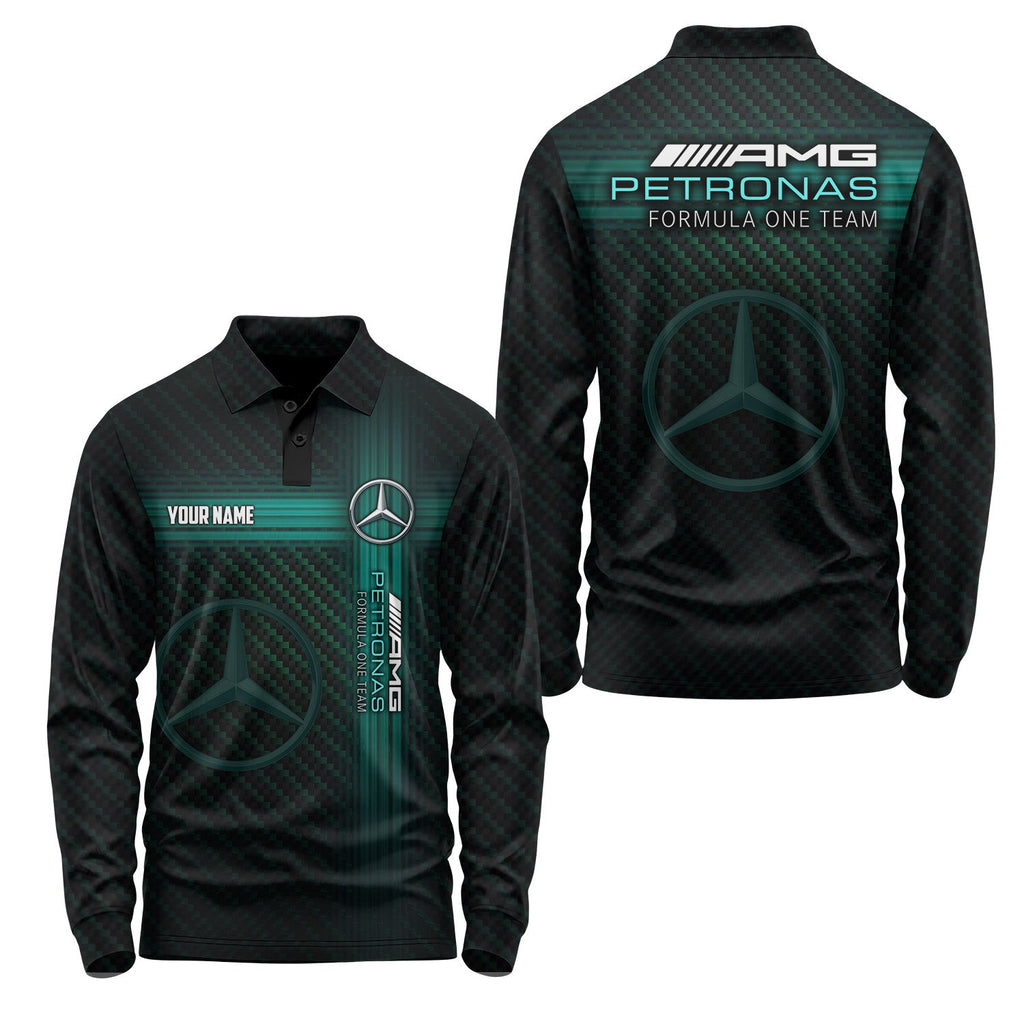 Custom Mercedes Long Sleeve Polo USPL036