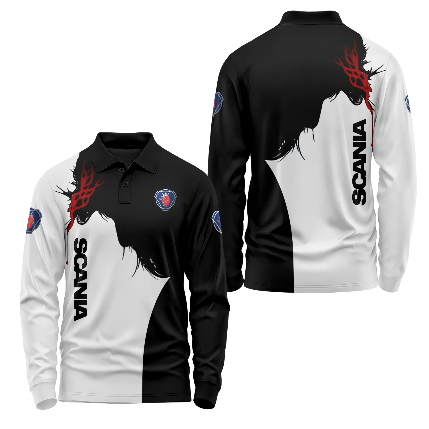 Scania Long Sleeve Polo USPL1616