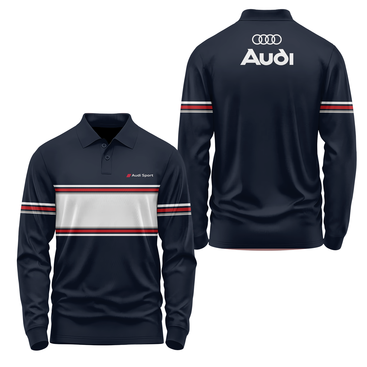 Audi Long Sleeve Polo USPL768