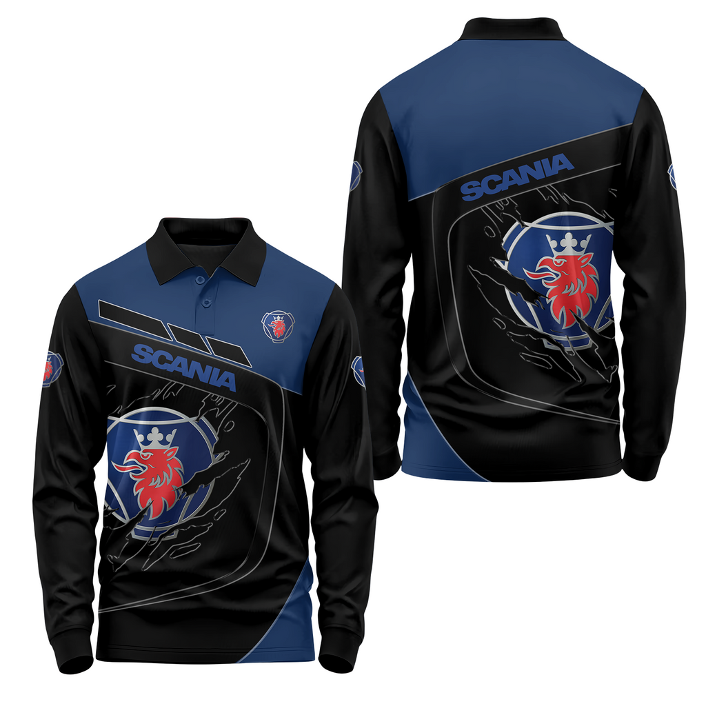 Scania Long Sleeve Polo USPL1609