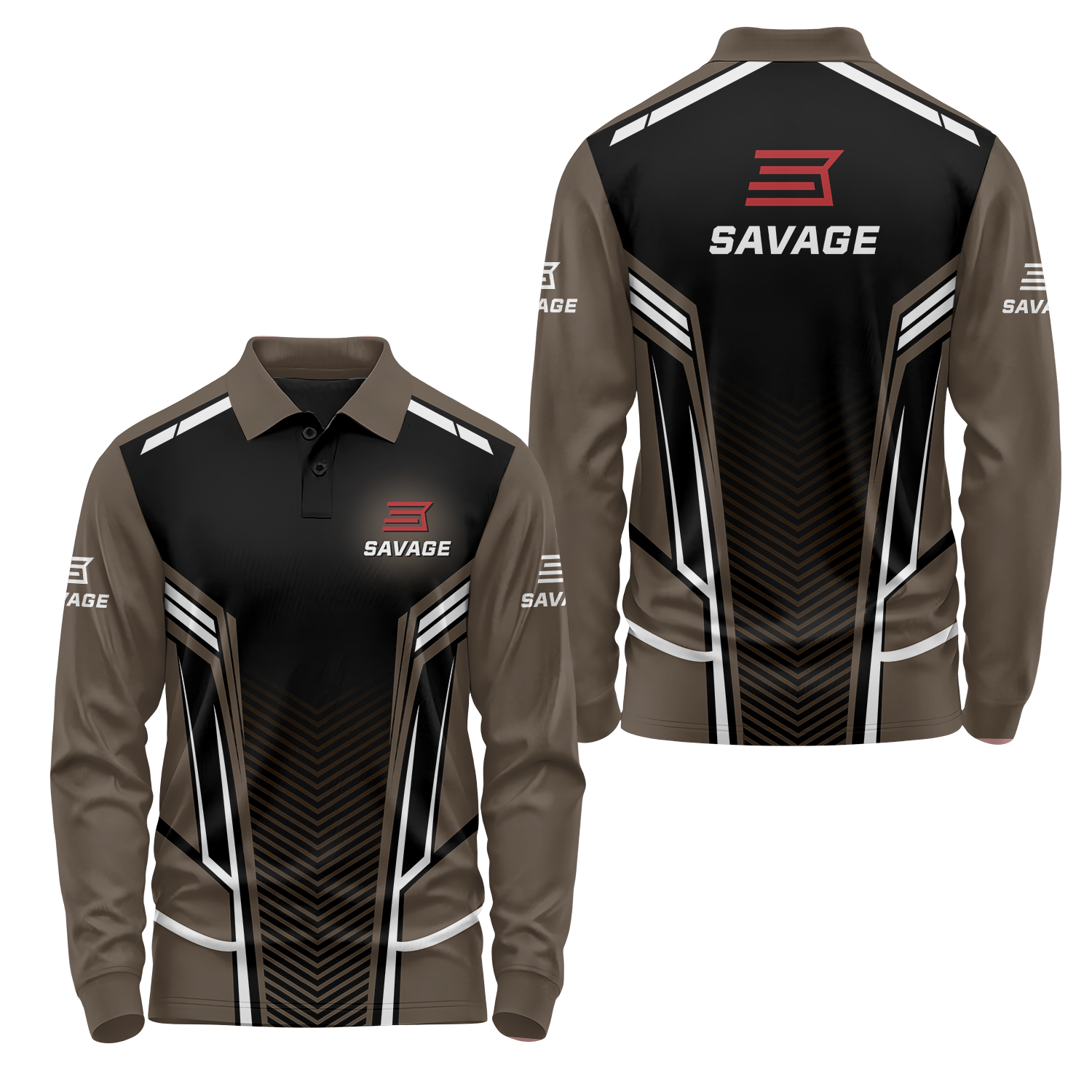 Savage Arms Long Sleeve Polo USPL2229