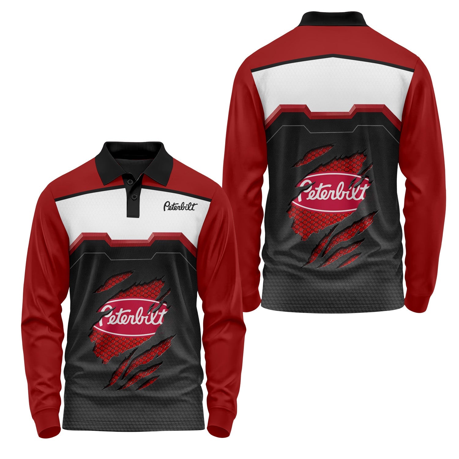 Peterbilt Long Sleeve Polo USPL1749