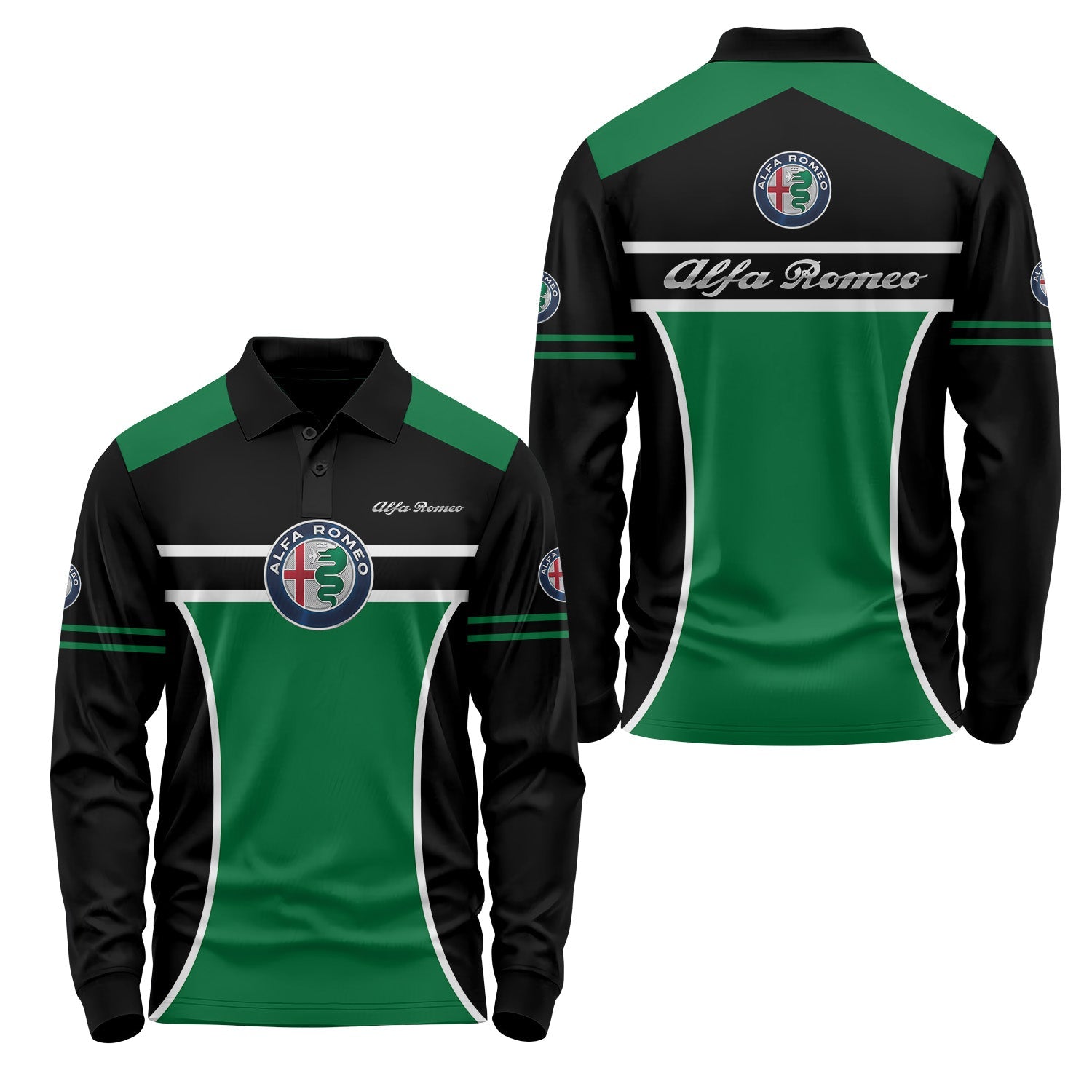 Alfa Romeo Long Sleeve Polo USPL655