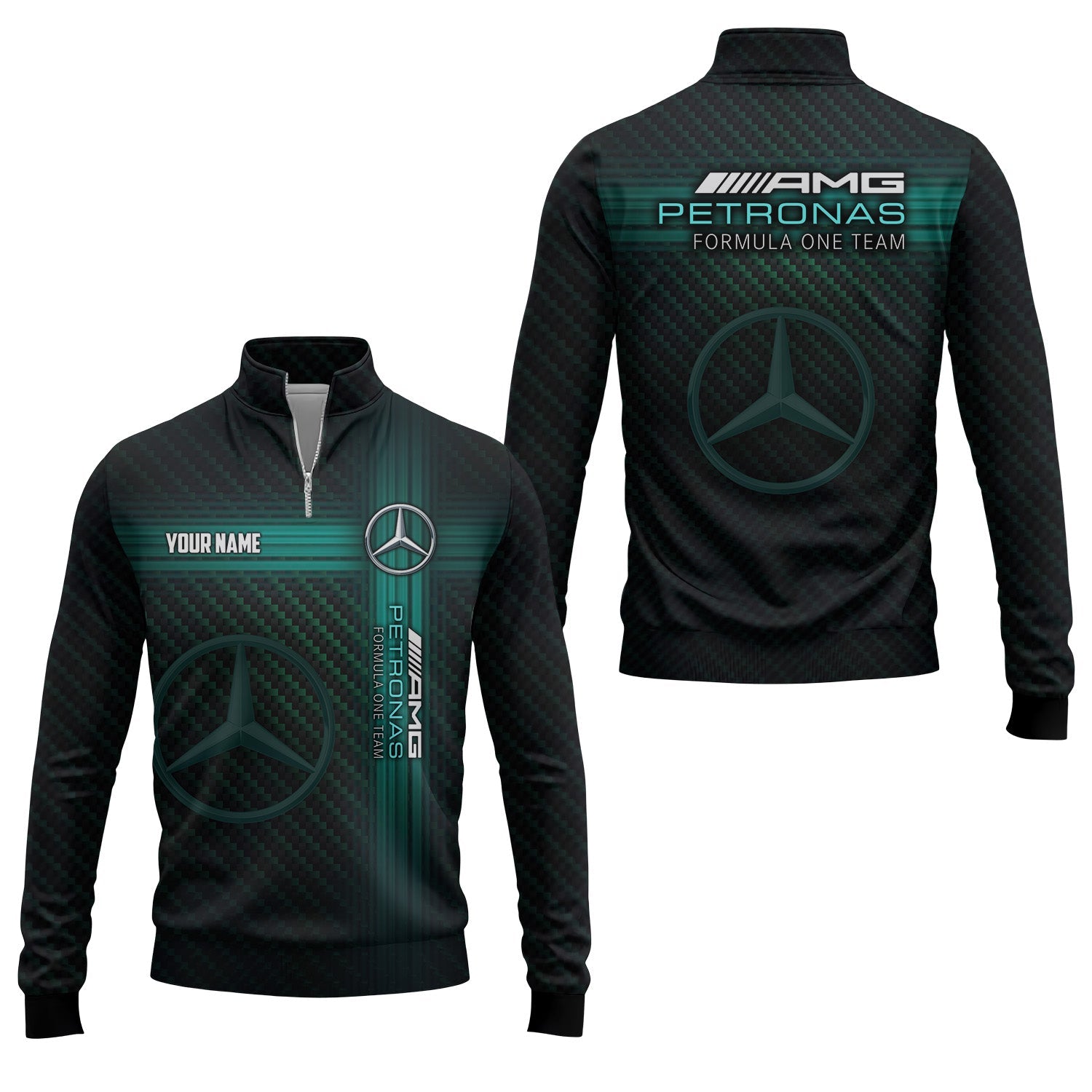 Custom Mercedes Quarter-zip Pullover USPL036