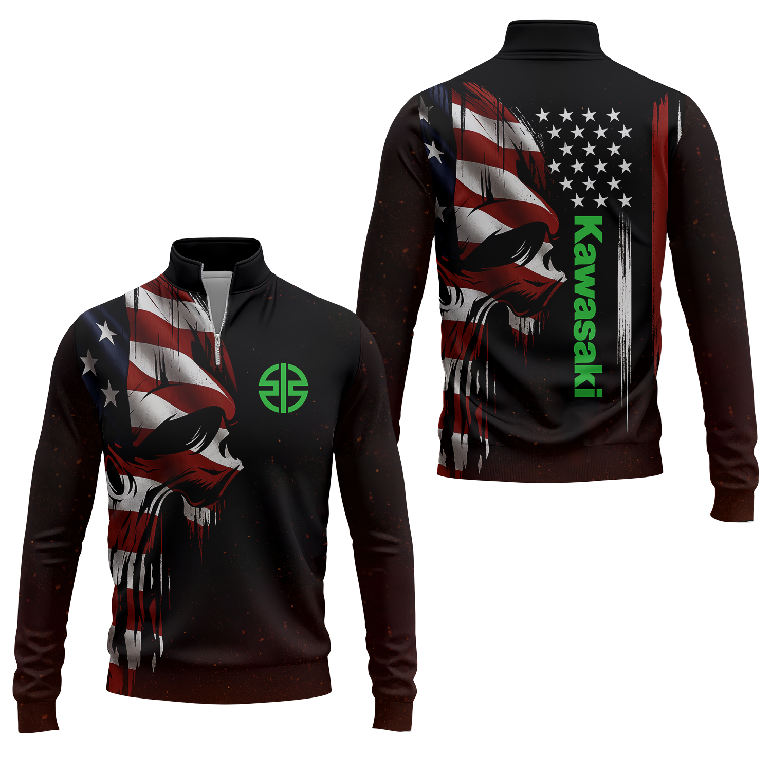 Kawasaki Quarter-zip Pullover USPL907
