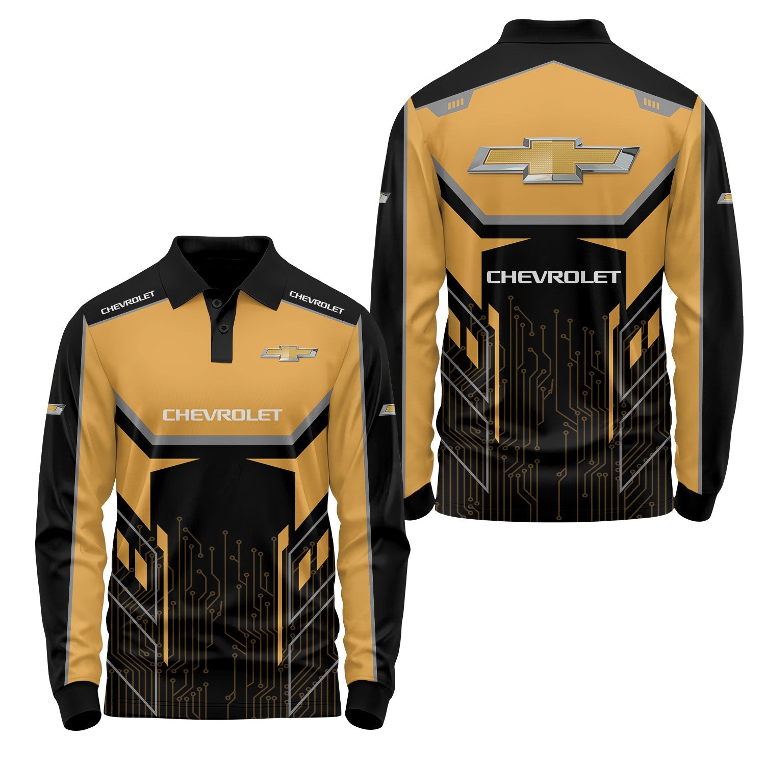 Chevrolet Long Sleeve Polo USPL995