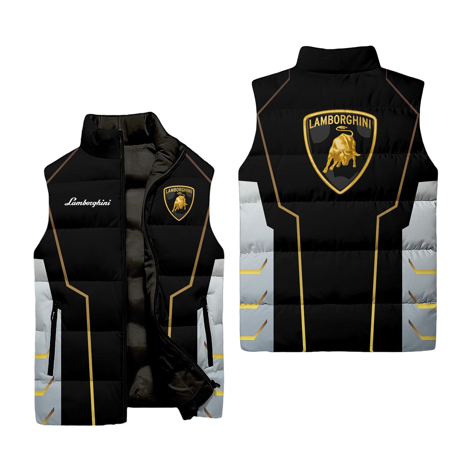 Lamborghini Sleeveless Puffer Jacket USPL696