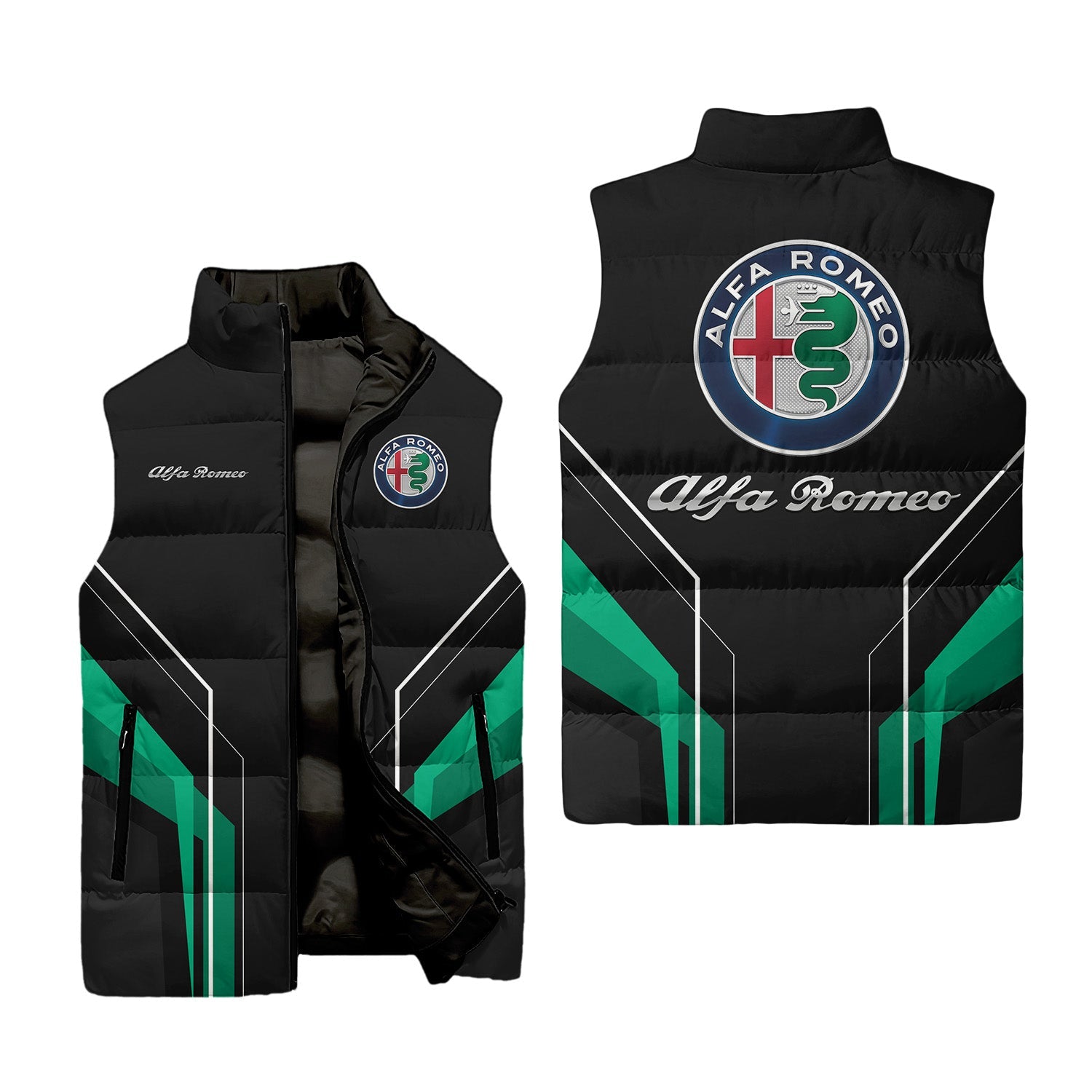 Alfa Romeo Sleeveless Puffer Jacket USPL653
