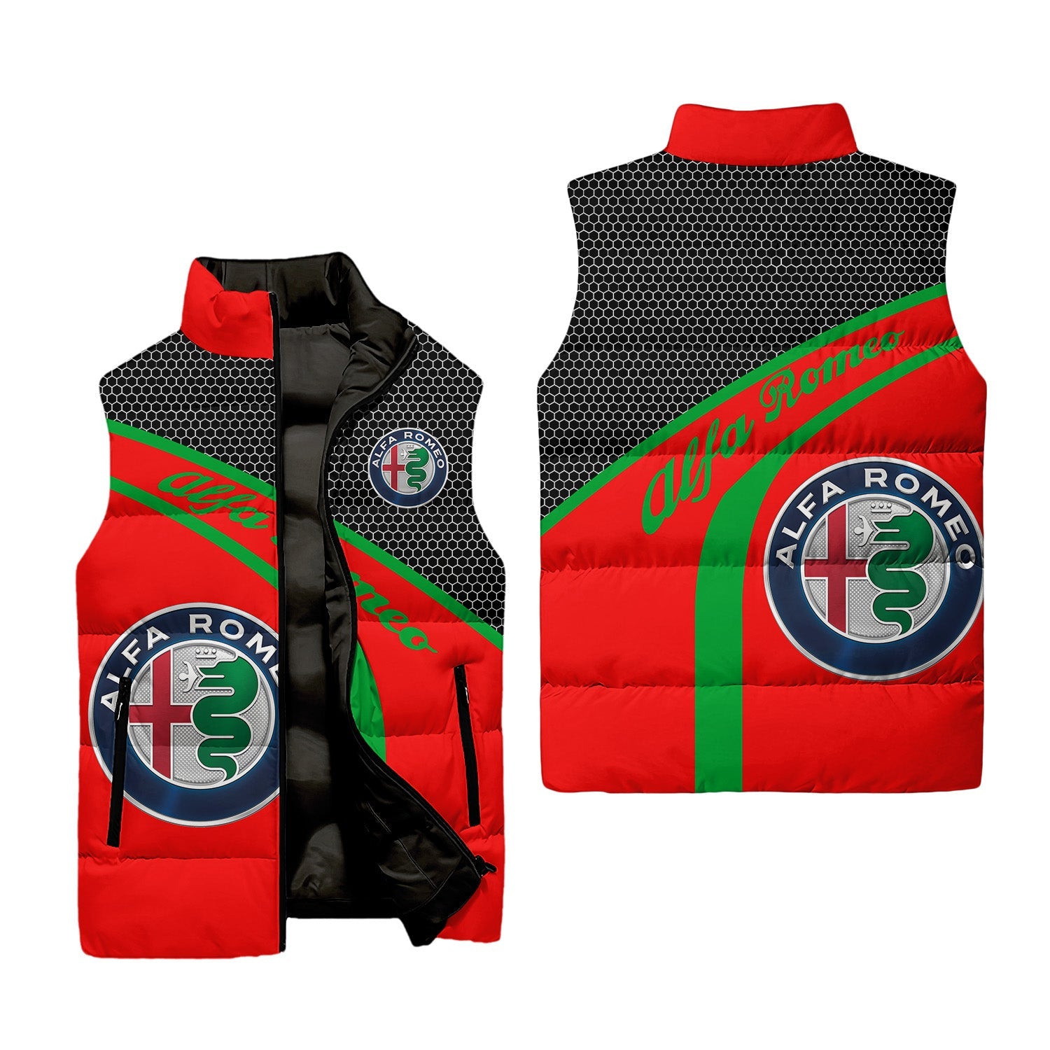 Alfa Romeo Sleeveless Puffer Jacket USPL635