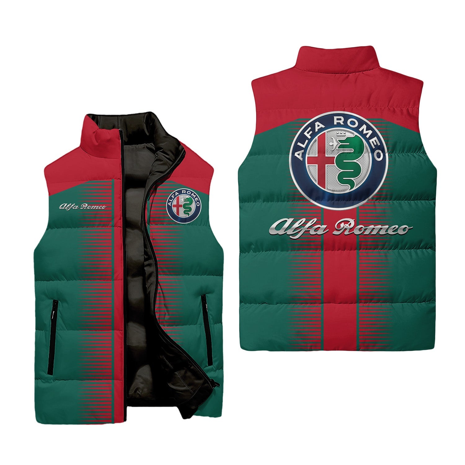 Alfa Romeo Sleeveless Puffer Jacket USPL633