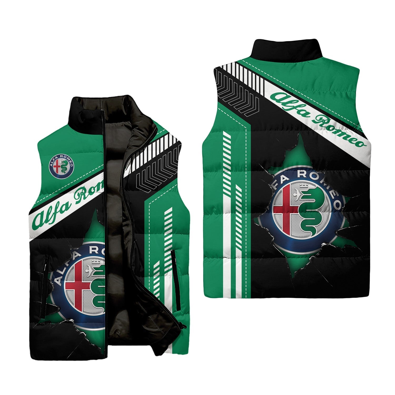 Alfa Romeo Sleeveless Puffer Jacket USPL626