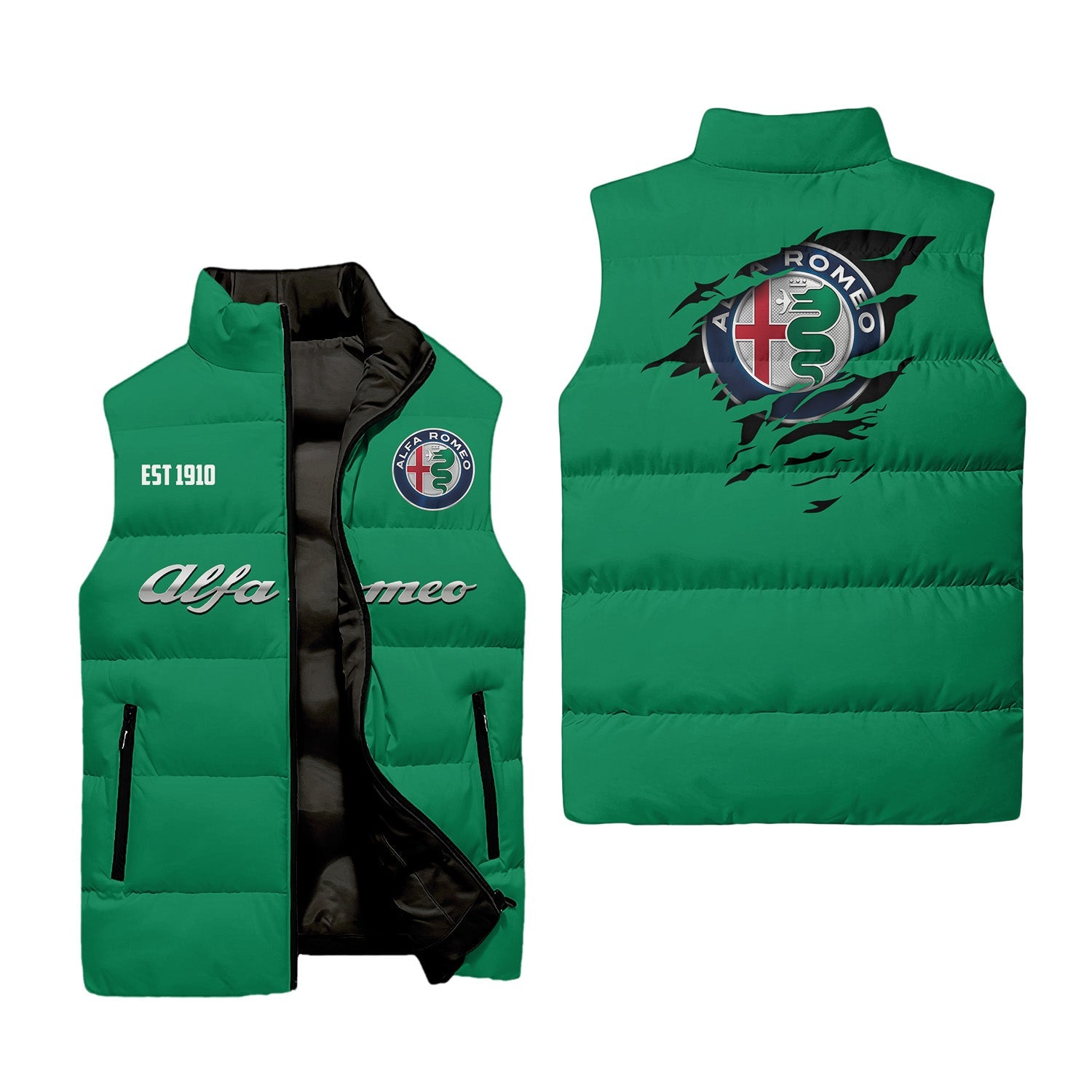 Alfa Romeo Sleeveless Puffer Jacket USPL625