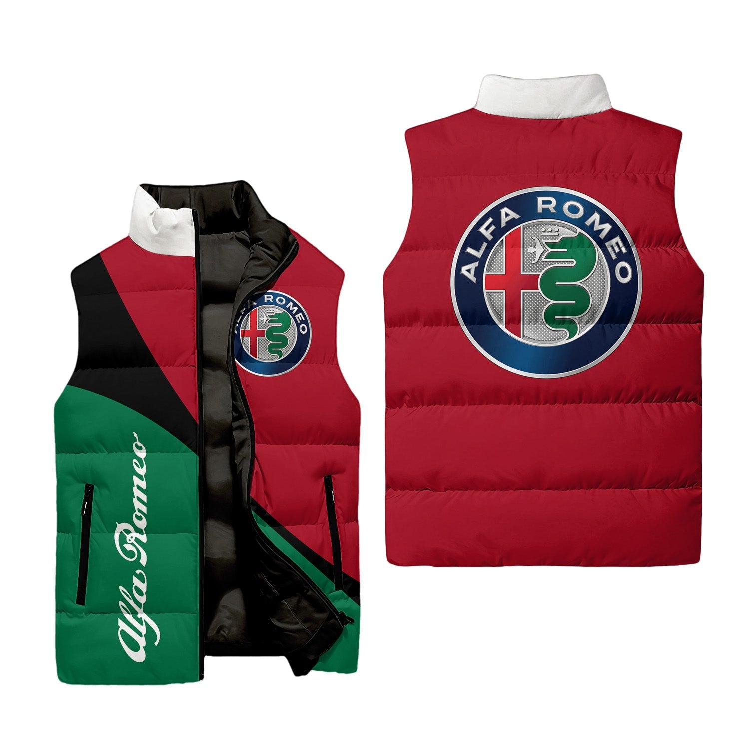 Alfa Romeo Sleeveless Puffer Jacket USPL622