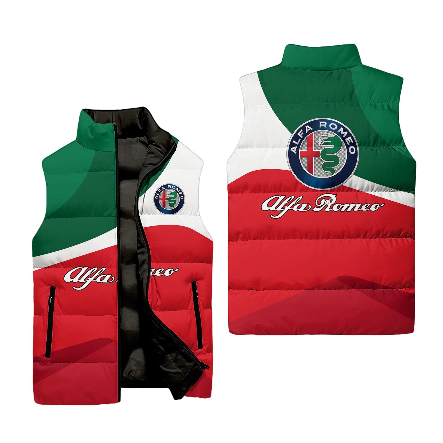 Alfa Romeo Sleeveless Puffer Jacket USPL619