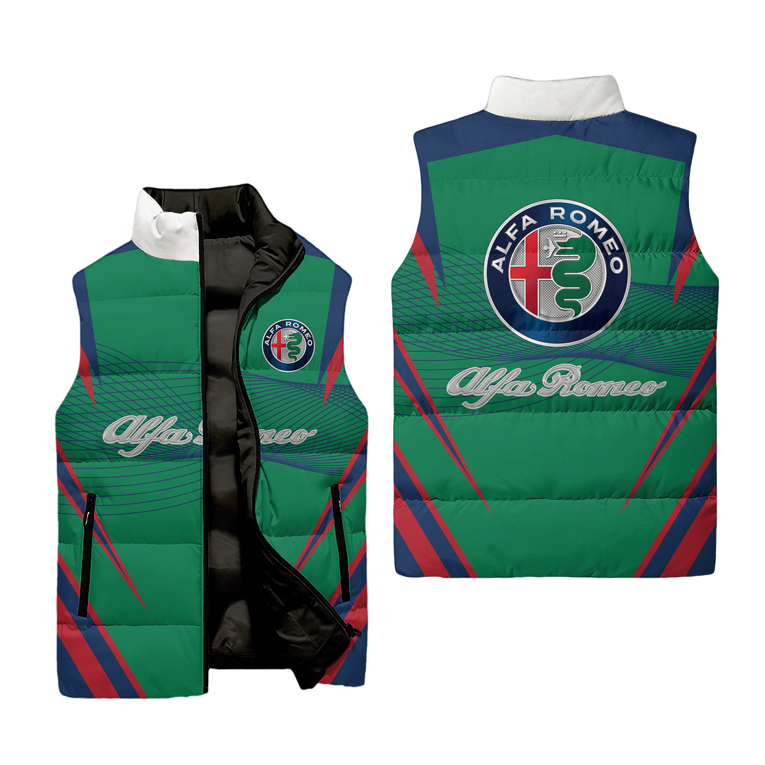 Alfa Romeo Sleeveless Puffer Jacket USPL603