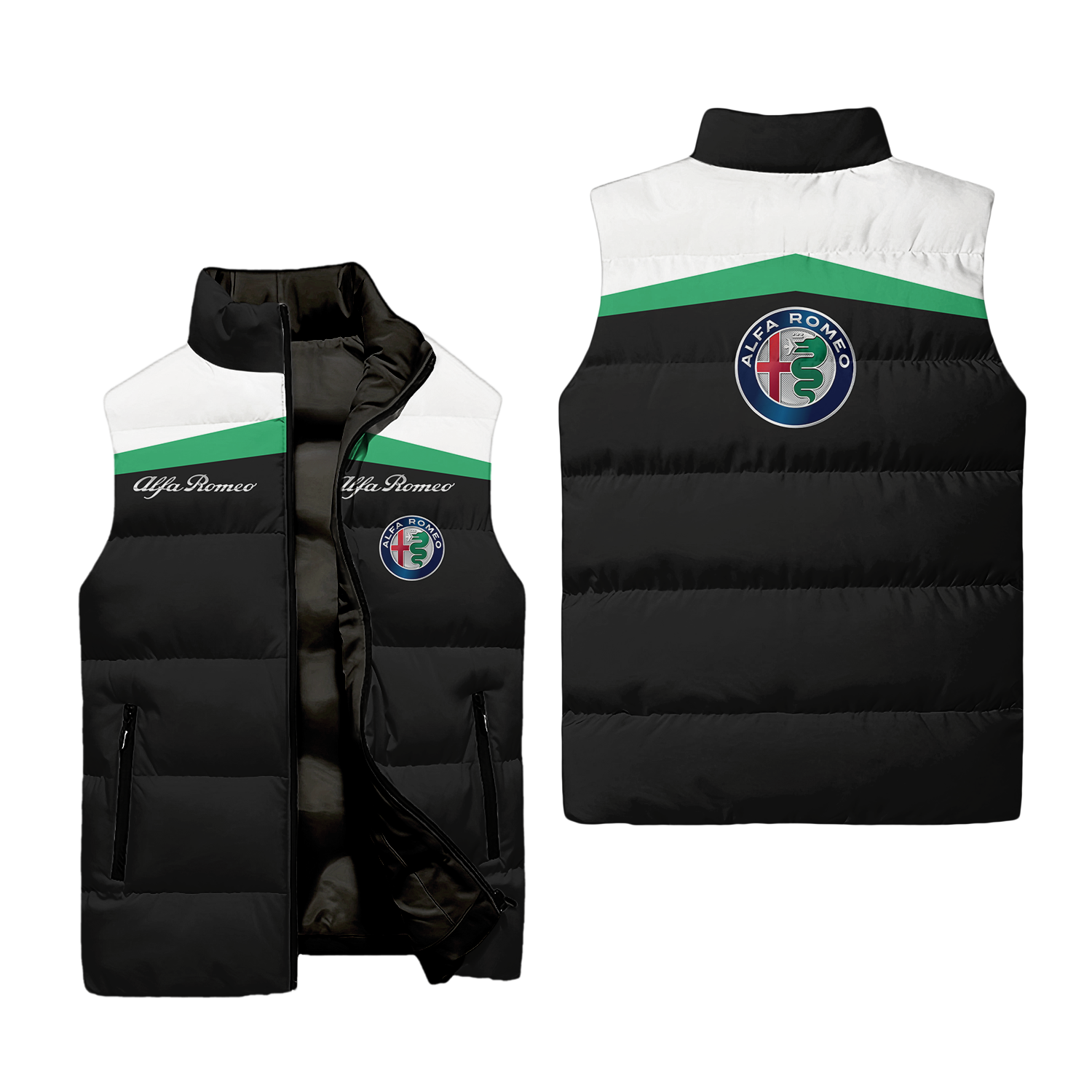 Alfa Romeo Sleeveless Puffer Jacket USPL656