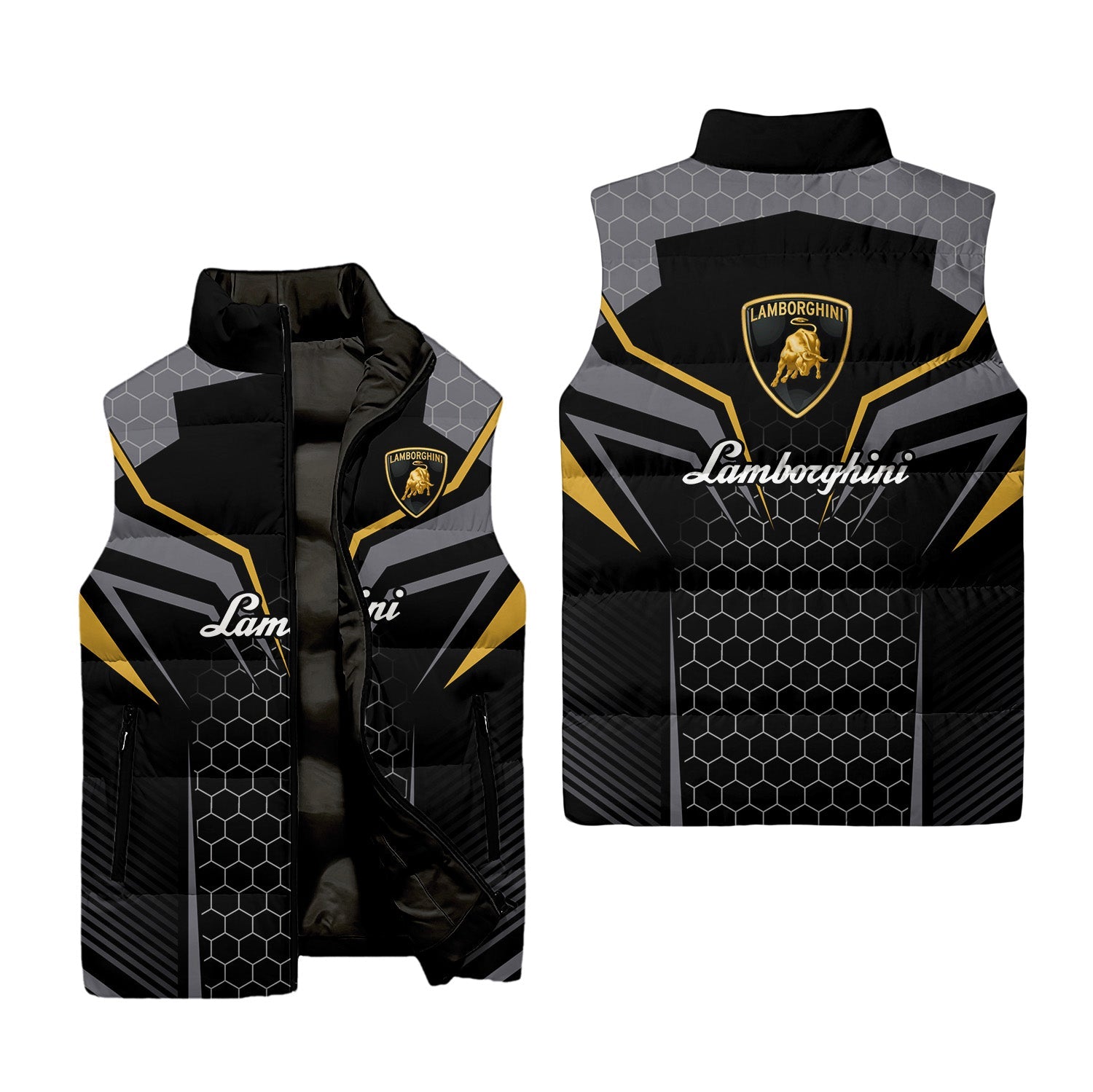 Lamborghini Sleeveless Puffer Jacket USPL709