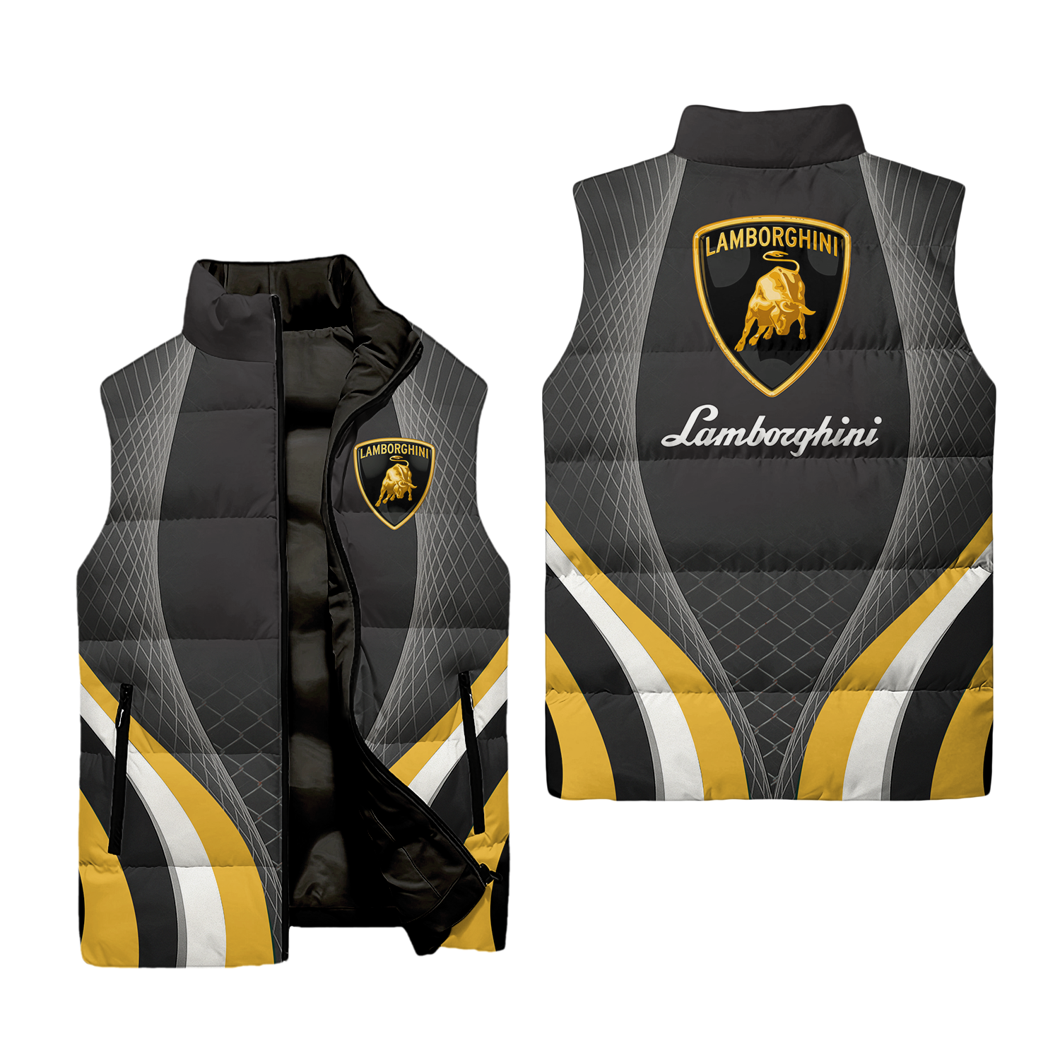 Lamborghini Sleeveless Puffer Jacket USPL683