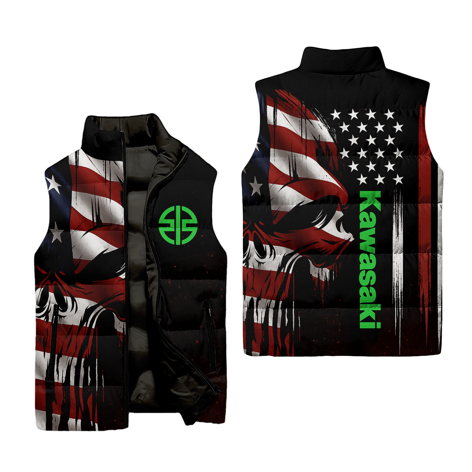 Kawasaki Sleeveless Puffer Jacket USPL907