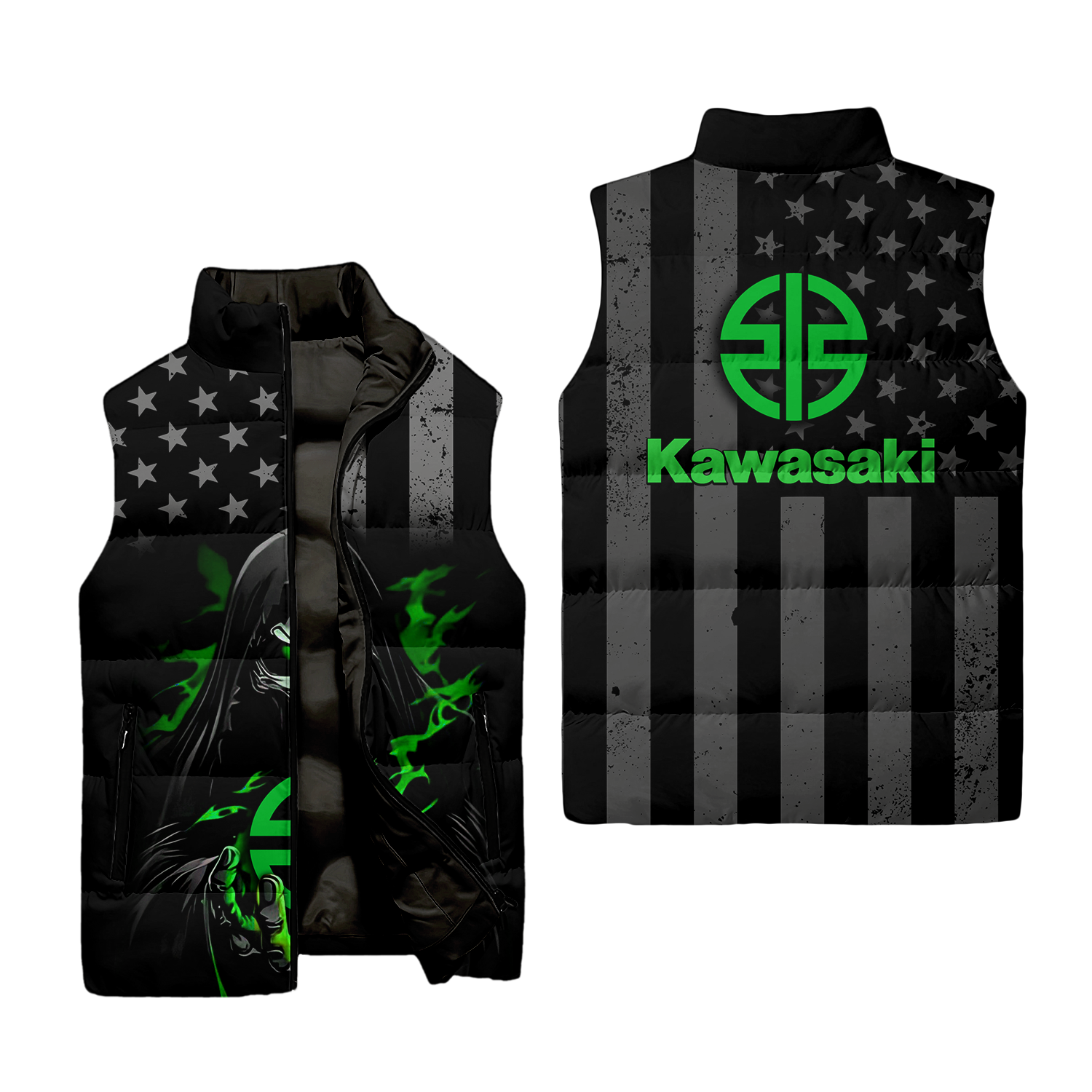 Kawasaki Sleeveless Puffer Jacket USPL906
