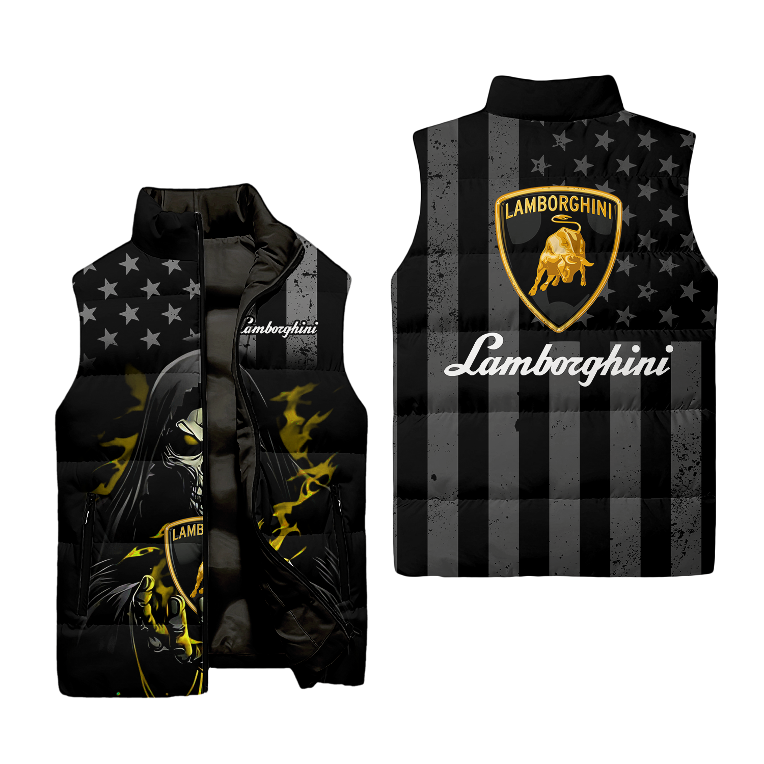 Lamborghini Sleeveless Puffer Jacket USPL700