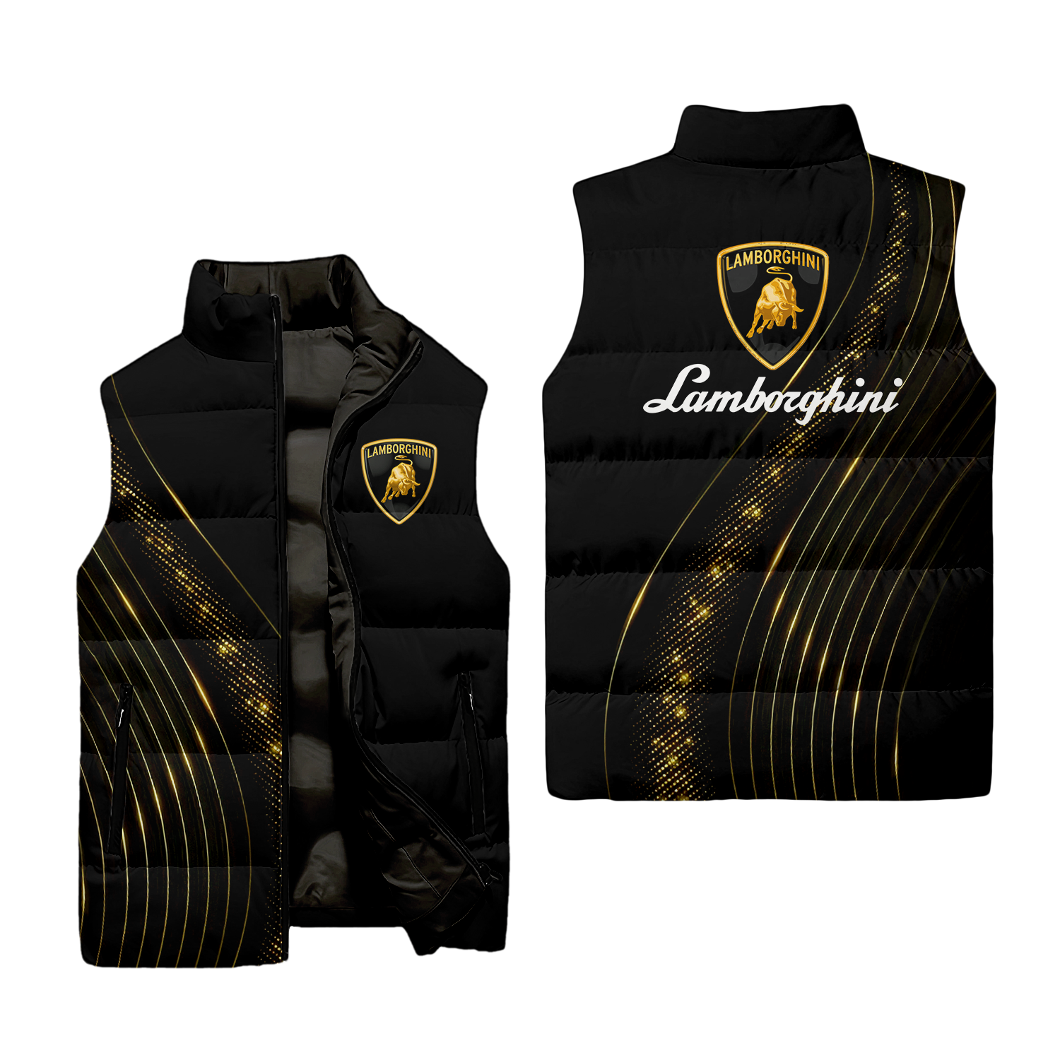Lamborghini Sleeveless Puffer Jacket USPL698