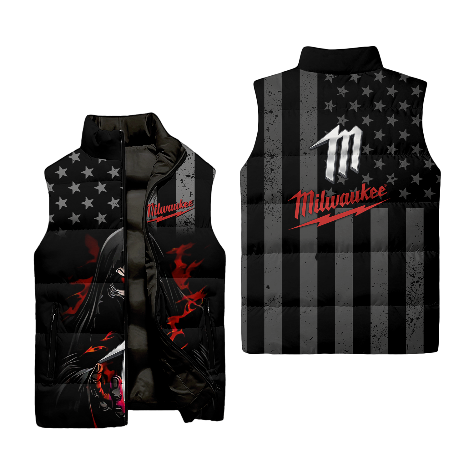 Milwaukee Sleeveless Puffer Jacket USPL1327
