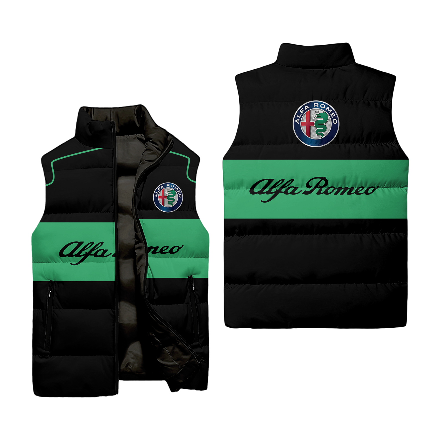 Alfa Romeo Sleeveless Puffer Jacket USPL646